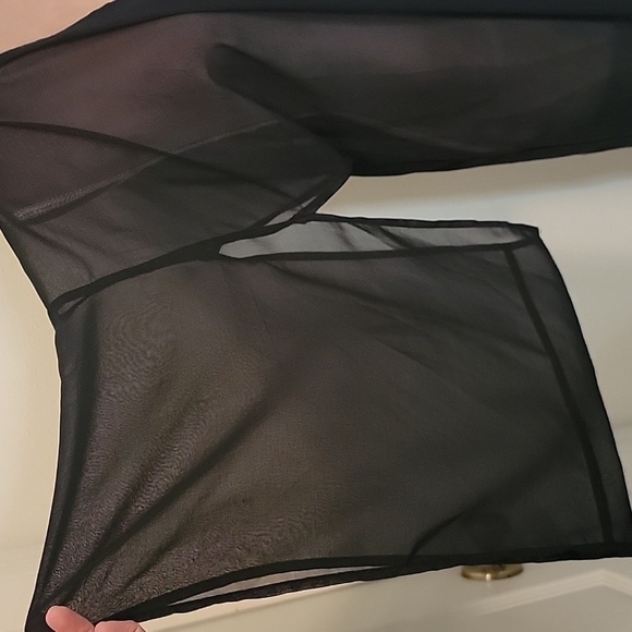 ASOS Swim Sheer Black Bathing Suit Cover Up.  Size 6, EUC - Picture 2 of 9